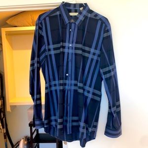 Burberry dress shirt check 18-45 L